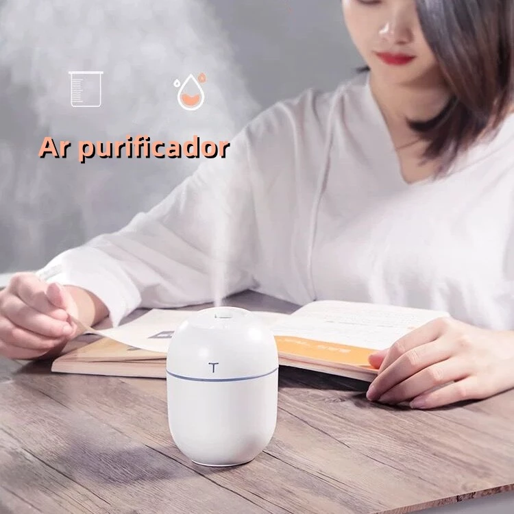 Mini Umidificador Difusor Aromatizador Egg Portátil Usb Led Aromatizador De Ambiente Purificador De Ar Casa Escritório